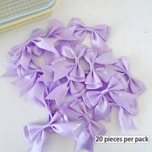 20pcs Double-Layer Handmade Bow DIY Headwear Hair Accessories Decorative Supplies, Macaron Bow Packaging Materials, Decorationbowknotnot Small Accessories, Ballet Style - Multicolor - View 11