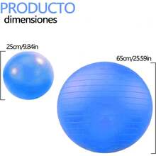 2pcs Pelota Pilates Incluye Pelota Yoga Grande de 65cm y Pilates Mini Ball de 25cm,Pelota para Embarazadas Antideslizante y Antichoque,Pelotas para Ejercicio chica Antipinchazos para Deportes,Fitness - rosa - Ver 3