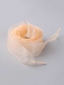 New Fashionable Versatile Sneakers With Tulle Lace Shoelaces, Transparent Lace Shoe Strings Ballerina Style Decor, Small White Shoes Decorative Cords