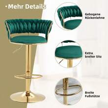 Barstools - Emerald + Velvet + Foam - View 4