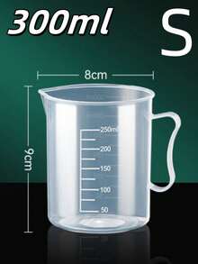 1pc Precision Graduations Plastic Measuring Cup | Heat-Resistant & Easy-To-Clean DesA-Free - Perfect For Baking & Cooking - Measures Liquids & Dry Ingredients In Milliliters - Practical Kitchen Gadget