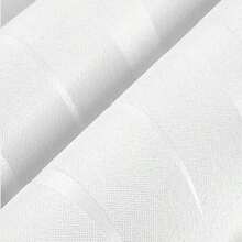 White 3D Modern Printed Embossed Striped Non-Woven Wallpaper - Suitable For Living Room, Bedroom, Kitchen And Bathroom Wall Paper Wall Stickers Wall Decor Room Decor Bedroom Decor - White - View 4