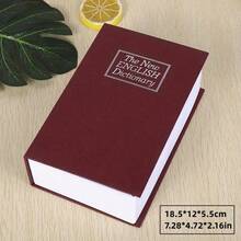 1pc Dictionary/Directory Disguised Portable Safe Box With Key Lock - Metal Structure With Key Opening, Professional Appearance, Sturdy And Durable Anti-Theft Design, Ideal For Home, Office Or Travel To Store Cash, Jewelry, Passport And Other Valuables - Multicolor - View 10