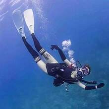 HISEA 1 Pair Women's Long Diving Socks; Women's Beach Snorkeling And Swimming Socks; Goddess Extended Beach Socks - Black - View 3