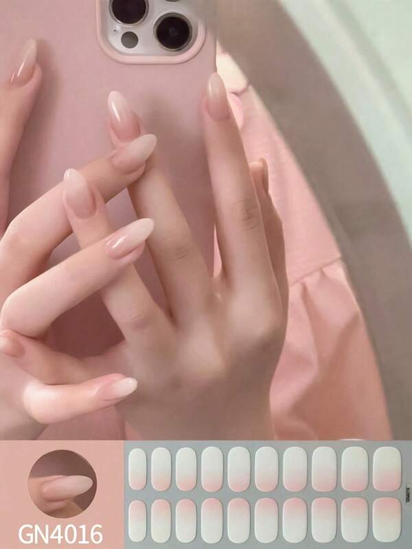 20 adesivi per unghie a punta sfumata, adesivi per smalto per unghie primaverile con motivo floreale, adesivi per unghie a copertura totale, adesivi per unghie lucidi a copertura totale - adesivi per unghie autoadesivi da donna