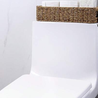 1 Giỏ đựng đồ đan bằng mây đa năng - Hoàn hảo để đựng giấy vệ sinh, đồ lộn xộn trên bàn làm việc, đồ trang trí nhà cửa và giỏ đựng đồ trên kệ