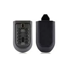 NEW Wall Mounted Outdoor Key Storage Lock Box 10 Digit Push-Button Combination.Mini Combination Outdoor Key Fixing Kit -Key Cabinet - Black - View 10