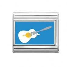 1件DIY照片模块化手链，饰有心形、眼睛、蝴蝶和花朵元素，适合作为派对礼物送给朋友/情侣，适用于圣诞节、新年、万圣节、情人节等场合，设计精美，不锈钢材质，本地制造，适合所有季节，可用于学校、派对、毕业典礼等场合。