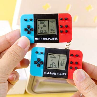 1 pieza Juguete de rompecabezas de doble color de mano, regalo pequeño y creativo con llavero colgante, adecuado como regalo de Navidad, juguete antiestrés, relleno de calcetín navideño, relleno de calcetín navideño para niños, relleno de juguete antiestrés de Navidad