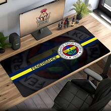 1 件费内巴切足球俱乐部官方鼠标垫 - 游戏和办公桌垫，带有赞助商标志（成立于 1907 年），采用绿/红/黄球队配色 - 高密度聚酯纤维表面，橡胶底座，适用于电脑、笔记本电脑和工作空间 - 是送给球员和球迷的理想足球迷礼物 - 长方形设计，醒目的品牌标识和耐用的聚酯纤维确保鼠标移动顺畅，是工作场所装饰的完美之选 - 彩色 - 查看 7