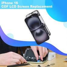 For IPhone 16 LCD COF FHD Display Digitizer Screen Replacement Repair Kit - Black - View 2