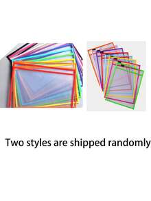 1/2/4/6 Stücke wiederverwendbare Trocken Abwisch Taschen, überdimensionierte beschreib- und abwischbare Taschen, klare Kunststoff Hüllen, Lehrer Schul- und Klassenzimmer Zubehör