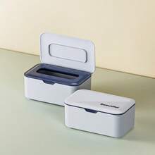 Large Capacity Wet Wipes Box, Extractable Home Use Dry & Wet Tissue Box, Sealed Dust-Proof Mask Storage Box, Wet Wipes Dispenser, Baby & Adult Wet Wipes Holder, Refillable Wet Wipes Container, Keeps Wet Wipes Clean