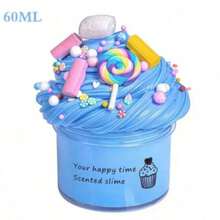 1/2 件超柔软黄油史莱姆和果冻史莱姆套装，包含西瓜、棒棒糖可爱饰物、派对用香味史莱姆、DIY 油灰史莱姆、各种节日礼物 - 彩色 - 查看 2