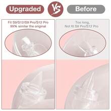 12Pcs Duckbill Valve Silicone Diaphragm, Compatible With Momcozy S9 Pro / S12 Pro / S9 / S12Breastpump, Electric Breast Pump Replacement Parts Accessories - Multicolor - View 5