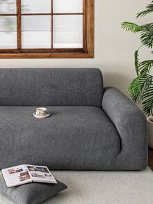 1 Vỏ bọc ghế sofa Jacquard sang trọng, Bảo vệ ghế sofa màu trơn, Thân thiện với thú cưng, Chống trượt, Chống bụi bẩn, Chống trầy xước, Phù hợp với mọi mùa, Co giãn, Có thể giặt bằng máy, Phù hợp với ghế sofa 1/2/3/4 chỗ ngồi, Chống thấm nước - Màu xám đen - Xem 8