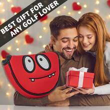 1 Piece Black Eye Pattern Golf Club Head Cover, Golf Club Cover, Putter Cover Golf Equipment Material Waterproof And Wear-Resistant, Red And Gray Optional, To Provide The Best For Your Ball - Multicolor - View 10