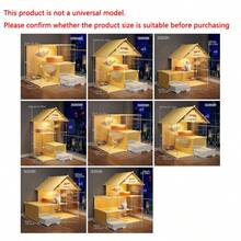 Indoor Cat Cage With Litter Box, 1 Bedroom 1 Bathroom, Drawer-Style All-In-One Cat Villa With Large Space - Multicolor - View 4