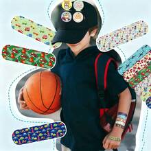 700PCS/300PCS/70PCS Colorful Cute Adhesive Tape, Adhesive Flexible Hemostatic Patch, Waterproof Breathable Adhesive Tape, Good Helper For Protecting Wounds (Various Patterns Of Dinosaurs, Planes, Marine Animals, Animal World, Etc - Multiple Styles) - Nhiều màu - Xem 2