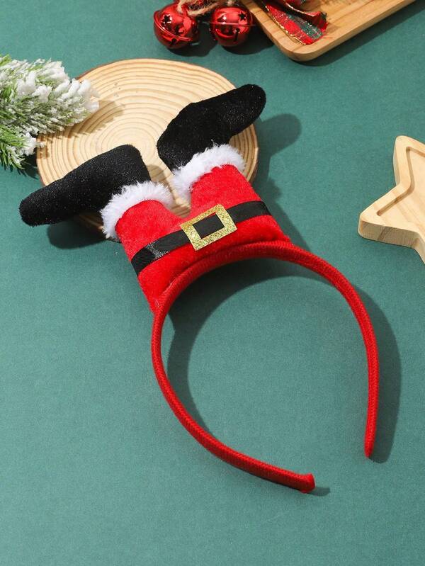 1 Stück Weihnachts-Kopfband mit umgedrehtem Bein, geeignet für Feiertagskleidung