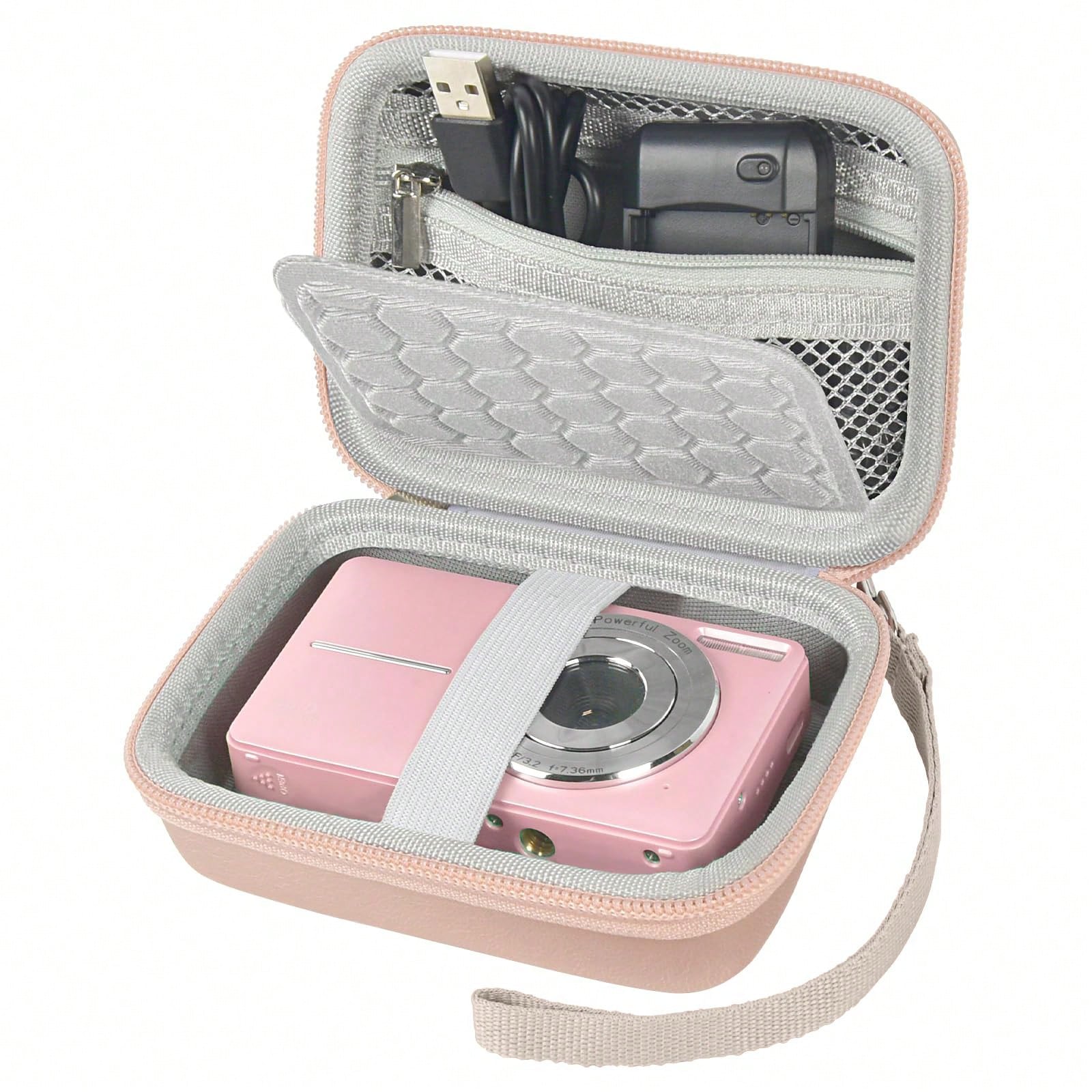 Suitable For CAMKORY/Pixpro/VAHOIALD/DSCW800 830/Canon PowerShot 180 190 Digital Cameras. Vlog Camera Accessory Storage Bag (Packaging Only). Camera Bag/Charger Bag/Charger Box/Waterproof Bag, Unisex, Electronics Organizer, Travel Essential.