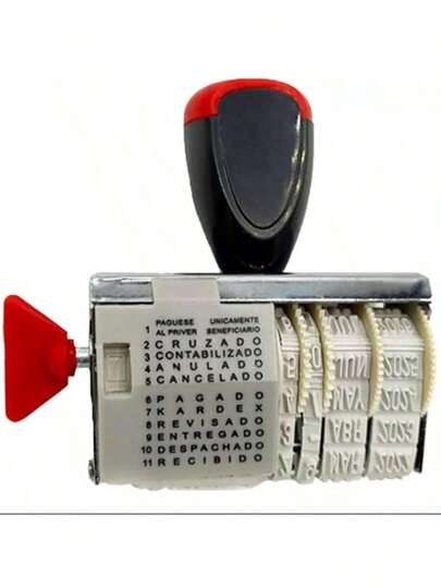 Sello Timbre Fechador Manual 11 Textos Diferentes 4mm,Sello Timbre Fechador Manual