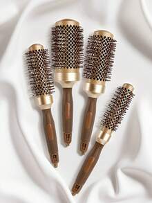 1pc/Hair Comb - Professional Hair Styling Comb, Curly Hair Styling, Slouchy Person Round Hair Brush, Round Rolling Hair Comb - Multicolor - View 2