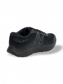 New Balance 520 女式（GS）跑步运动鞋日常上学轻便缓震透气吸汗减震防滑厚底纯色标志易于清洁舒适适合活跃女性（GS）黑色 GP520BB8 - 黑色 - 查看 6