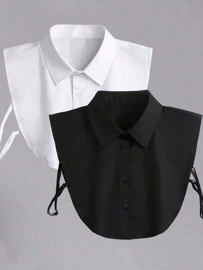 2pcs Simple Versatile Shirt Collar Insert, Suitable For Daily Wear