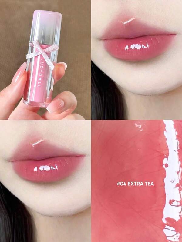 JUDYDOLL Brillo de labios con efecto espejo acuoso y brillante - Gen 2, con esencia hidratante y nutritiva, de larga duración