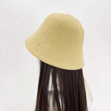 1pc, Deep Beige Rib-Knit Fisherman's Hat, Women's Style, Casual Everyday Wear, Unisex Fashion Hat.