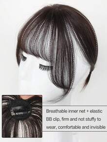 合成顶发假刘海夹式刘海接发自然假刘海隐形假发女款