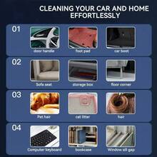 Upgraded 3-In-1 Car Vacuum Cleaner With Suction, Blowing, And Charging. This Rechargeable Cordless Mini Vacuum Features Powerful Suction. Perfect For Cleaning Your Car, Office, Or Home. Also Suitable For Outdoor Camping And Inflating/Blowing. - 黑色 - 查看 4