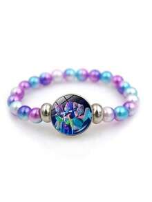 Mattel 1件新款卡通动漫图案手链，K-Pop动漫人物装饰，珠宝配饰，原创圣诞派对小礼物 - 彩色 - 查看 10