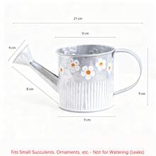 1 chậu hoa bằng sắt dập nổi kiểu cổ điển - Bình hoa để bàn bằng sắt, chậu trồng cây bằng sắt (thích hợp cho sân và ban công), trang trí sân vườn ngoài trời. - Nhiều màu - Xem 14