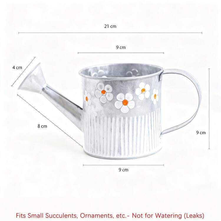 1 pieza Maceta de hierro vintage con relieve - Jarrón de hierro de escritorio, Maceta de hierro (Adecuado para el patio y el balcón), Decoración del jardín y el hogar al aire libre - Multicolor - Añade 13