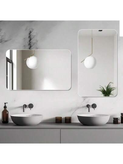 Anti Fog Waterproof Wand Mounted Bathroom Spiegel 70 90 Cm view 5