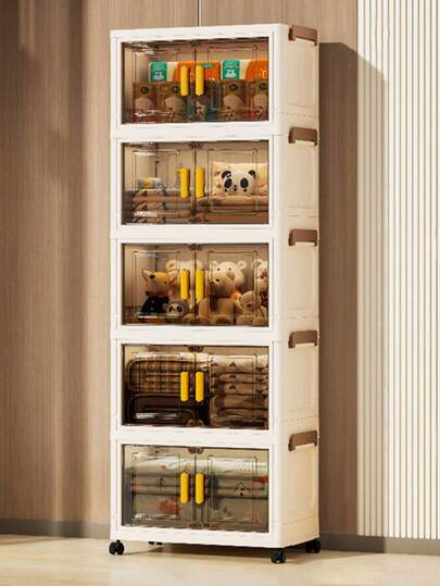 1 pieza Gabinete de almacenamiento de plástico de 38 cm/14.96 in de ancho, caja de almacenamiento plegable pequeña, gabinete para utensilios de cocina y comedor, estantería organizadora de cocina, gabinete para juguetes de la sala de estar, organizador de espacio estrecho, gabinete de almacenamiento delgado de cocina, regalo del Día de San Valentín, caja de almacenamiento, almacenamiento debajo de la cama