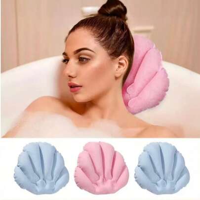 3/2/1個 ピンクのバスルームサクションカップバスピロー、ポータブル 空気注入式バスクッション/ネックピロー、ファッショナブルなバスルームアクセサリー、空気注入式ベッド、オールシーズン使用可能、超ソフトで快適、人間工学設計、頭部をサポート、バスルームアクセサリー、ゼロ重力空気注入式ピロー、バスタブピロー、入浴用ヘッドピロー、SPA バスタブピロー、首と頭をサポート、入浴に適しています、女の子、母の日、クリスマスの理想的なギフト