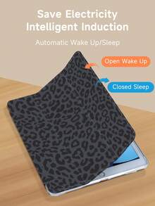 Funda para tableta con estampado de leopardo, compatible con Pad 9.7/10.2/10.5/10.9/12.9/Pro 11, 10th Generation, compatible con Samsung Galaxy Tab S6 Lite 10.4 pulgadas, compatible con Kindle Paperwhite 12th Gen 2024, Kindle (11th Generation) 2022 Release, protección contra caídas suaves, soporte inteligente/activación/suspensión automática