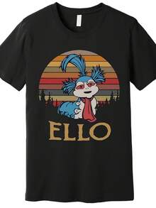 Vintage 80s Ello Labyrinthie-Inspired Men's T-Shirt - Soft Cotton, Casual Fi - Phong cách 11 - Xem 1