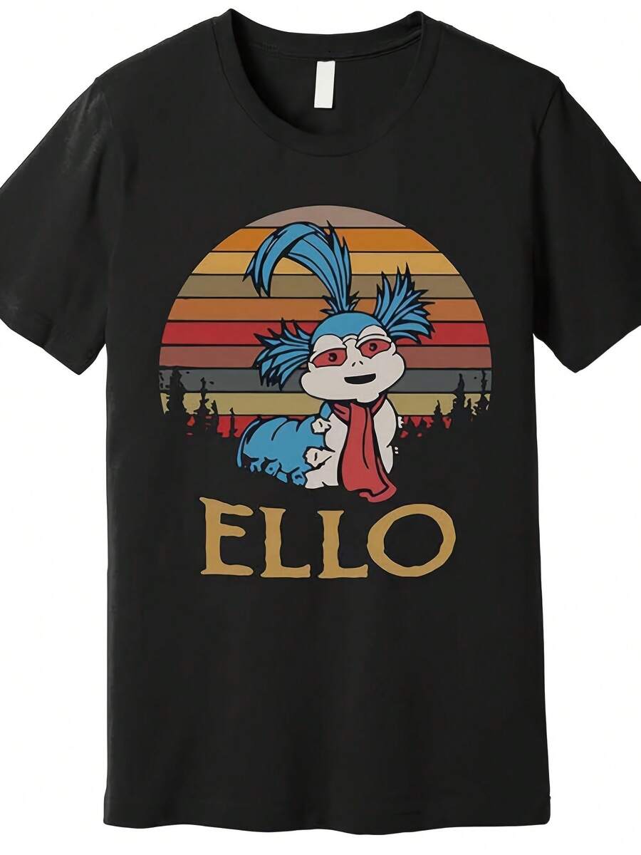 Vintage 80s Ello Labyrinthie-Inspired Men's T-Shirt - Soft Cotton, Casual Fi - Phong cách 11 - Xem 1