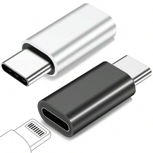 2 个 Lightning 转 Type-C 适配器，兼容 16 Pro Max/16 Pro/16 Plus/16、 15 Pro Max/15 Pro/15 Plus/15，（仅充电，无数据/音频传输）