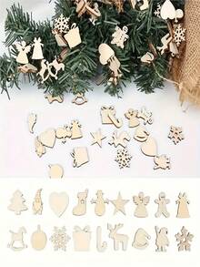 10/50/100 pièces Décorations de flocons de neige de Noël Style de combinaison de couleurs aléatoires - Idéal pour les artisanats DIY, les ornements et les décorations de cadeaux