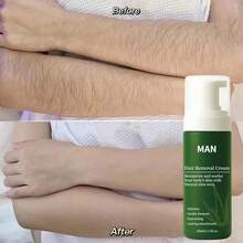 BARUBT 60ml Aloe Vera Painless Hair Removal Cream, Quick Hair Removal Without Irritation Or Black Dots, Suitable For Body, Legs, Armpits And Bikini Area, Summer Hair Removal - Dark Green - View 2