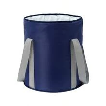 1个可折叠足浴盆，便携式旅行足浴盆，露营洗脚袋，家用足浴盆，旅行保温足浴袋，足浴桶