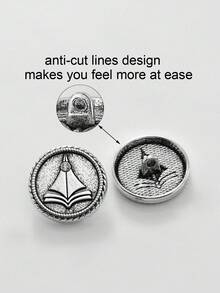 10 قطعة/عبوة أزرار أنيقة بتصميم دائري ذات نقوش فريدة مزينة بالراين ستون للنساء للكنزات والقمصان والفساتين والحقائب وصناديق الهدايا والأكمام والخياطة اليدوية