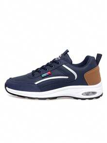 1 Pair Of Shoes Men's Sports Shoes Breathable Men's Casual Shoes Competition Shoes Fashionable Casual Shoes Men's Running Shoes - Blue - View 4