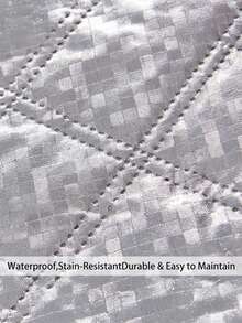 1pc Winter Thermal Curtain – Thick, Windproof, Noise-Reducing & Silent Design, Heat-Up Effect, No-Drill Easy Install For A Warm And Cozy Home - Silver - View 4