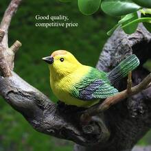 3-Piece Set, Colorful Three Bird Decoration, Orange Green Resin Bird Craft Decoration, Realistic Bird's Nest Garden Bonsai Decoration Accessories, Indoor Decoration, Home Decoration, Nature Inspired Decoration, Decorative Embellishment, Durable Resin, Delicate Sculpture, Mini Bird, Suitable For Gardening Enthusiasts And Collectors - 3件 - 查看 5